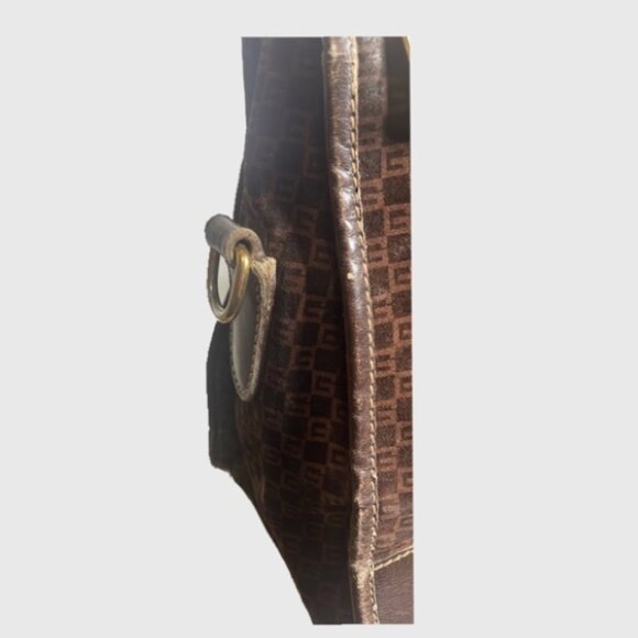 Vintage ✨Gucci✨ Brown Suede Logo Ophidia Shopper Tote - Picture 3 of 9